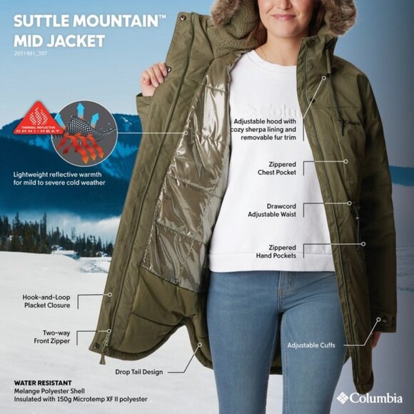 Columbia Suttle Mountain Mid Jacket 2X - Picture 2 of 14